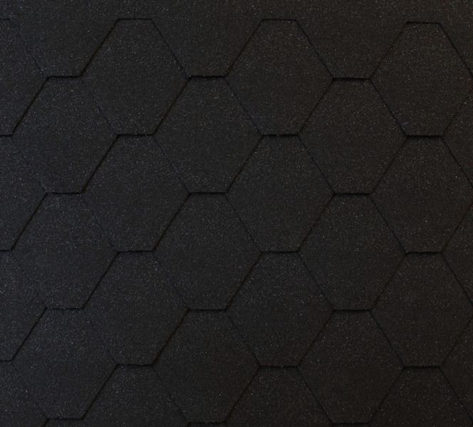 Черепица RoofShield стандарт Фемили Эко графитово -черный